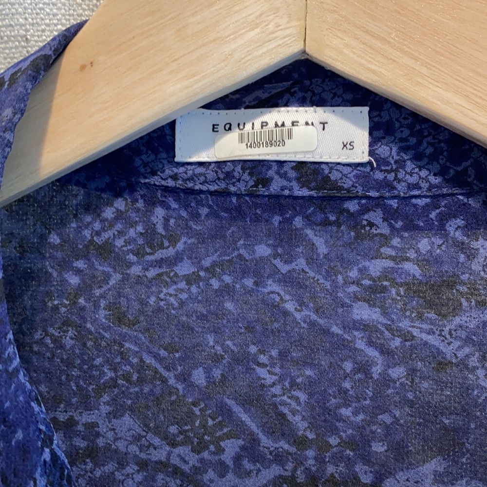 Equipment Silk Python Signature Snakeskin Blouse - image 2